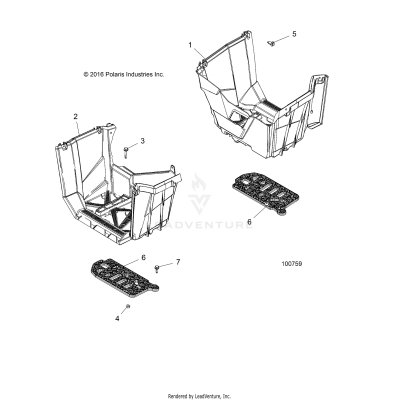 BODY, FOOTWELLS - A19SXE95FR (100759)