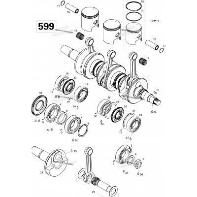 Crankshaft And Pistons 599