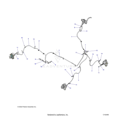 BRAKES, BRAKE LINES - A23SEK57AD (C102480)