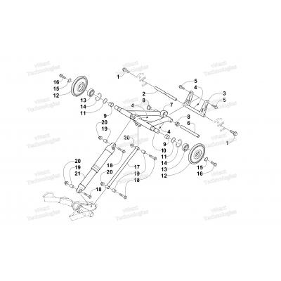 REAR SUSPENSION REAR ARM ASSEMBLY