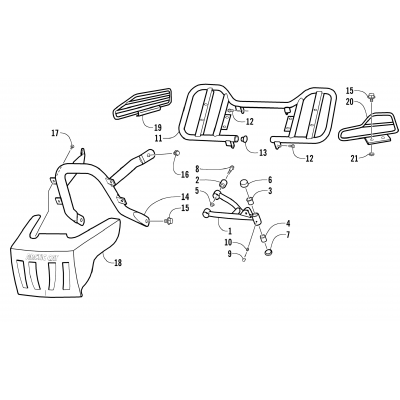 A-ARM, FLOOR PANEL, AND BUMPER ASSEMBLY