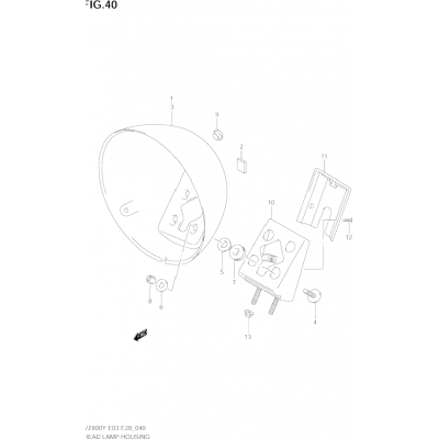 HEADLAMP HOUSING