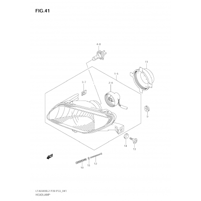 HEADLAMP (LT-A500XZ E33)