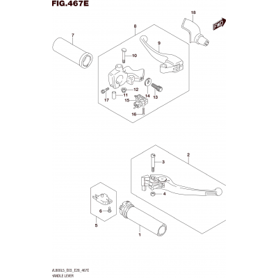 HANDLE LEVER (VL800TL5 E33)