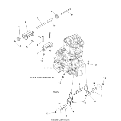 ENGINE, MOUNTING & LONG BLOCK - A19SEA50B1/B7/SEE50B7/B3/SEG50B4 [100870]