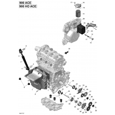 Engine Lubrication - 900-900 HO ACE