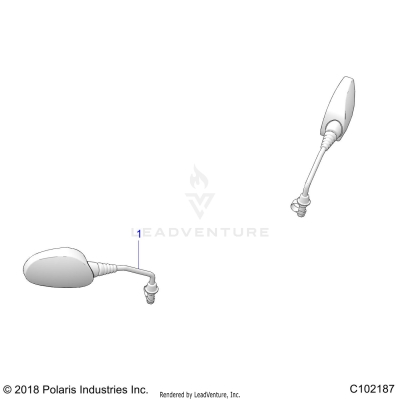 BODY, MIRRORS - A25SJE57CP/EP (C102187)