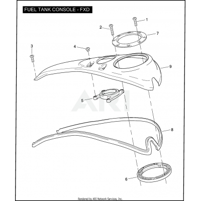 FUEL TANK CONSOLE - FXD