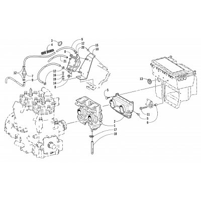 CARBURETOR AND FUEL PUMP ASSEMBLY