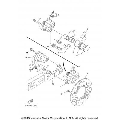 Rear Brake Caliper