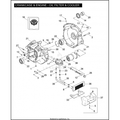 CRANKCASE & ENGINE - OIL FILTER & COOLER - TWIN CAM 103™