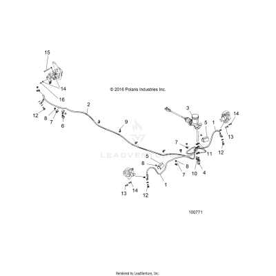 BRAKES, BRAKE LINES AND MASTER CYLINDER - A17HAA15N7 (100771)