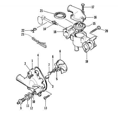 WATER PUMP/WATER MANIFOLD