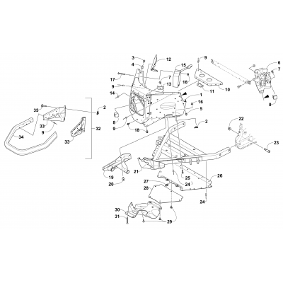 FRONT BUMPER AND FRAME ASSEMBLY