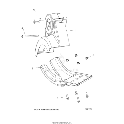 DRIVE TRAIN, CHAIN GUARD - A17HAA15N7 (100770)
