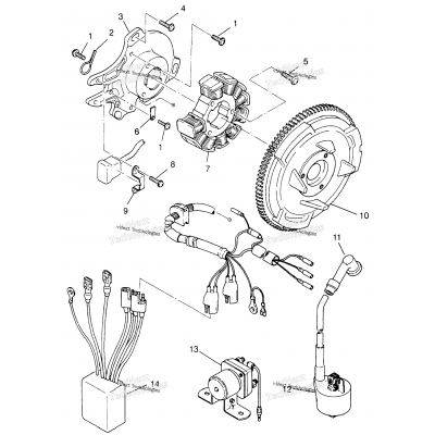 Magneto Assembly Xplorer 400L