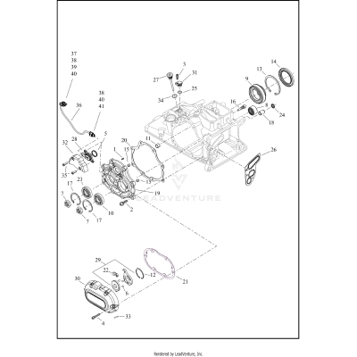 TRANSMISSION BEARINGS AND COVERS