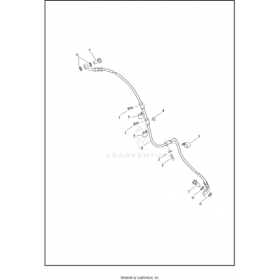 BRAKE LINES, FRONT, NON-ABS - FLS