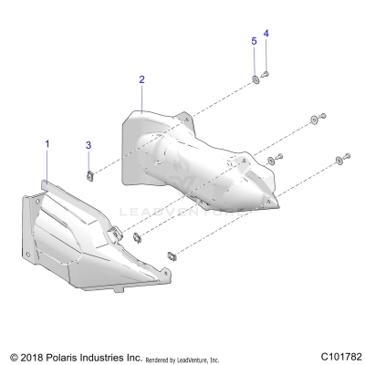 BODY, EXHAUST COVER SHIELD - A25SLE95KN/KF (C101782)