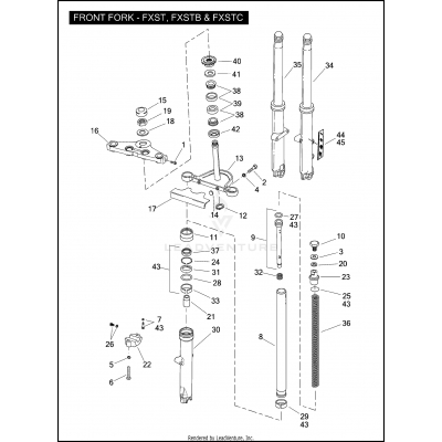 FRONT FORK - FXST, FXSTB & FXSTC