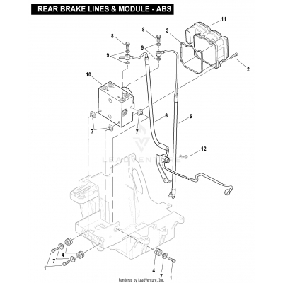 REAR BRAKE LINES & MODULE - ABS