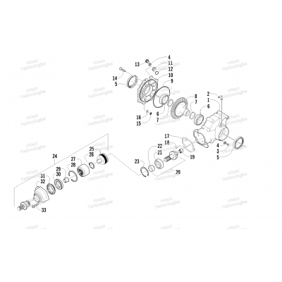 REAR DRIVE GEARCASE ASSEMBLY