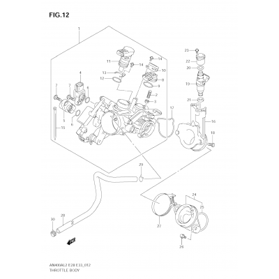 THROTTLE BODY (AN400A L2 E33)