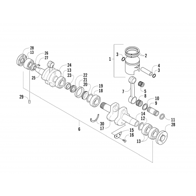 PISTON AND CRANKSHAFT