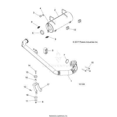 ENGINE, EXHAUST SYSTEM - A17DAH57A5 [101336]