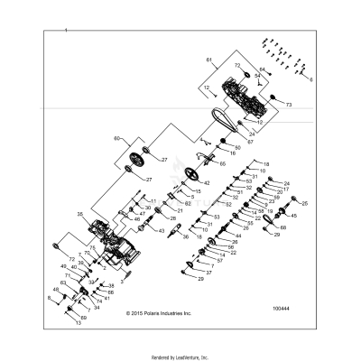 DRIVE TRAIN, MAIN GEARCASE - A17SAH50A5 [100444]