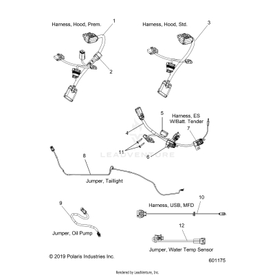ELECTRICAL, JUMPERS/WIRE HARNESS - S20EKL8RS ALL OPTIONS (601175)