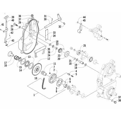 DRIVE/REVERSE DROPCASE ASSEMBLY (OPTIONAL)