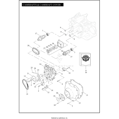 CAMSHAFTS & CAMSHAFT COVER - TWIN CAM 110™