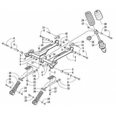 REAR SUSPENSION FRONT ARM ASSEMBLY