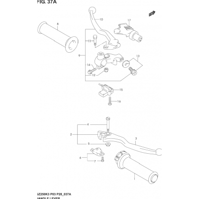 HANDLE LEVER (MODEL K3)