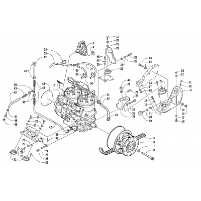 ENGINE AND RELATED PARTS