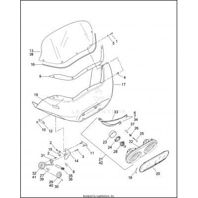 WINDSHIELD, FAIRING & HEADLAMPS - FLTR