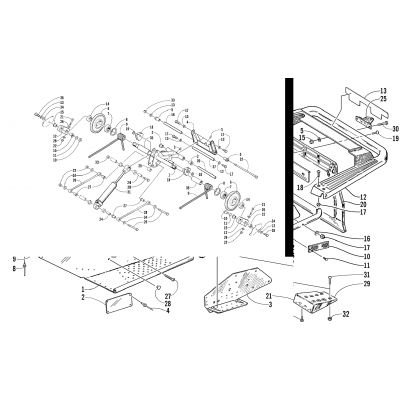 REAR SUSPENSION REAR ARM ASSEMBLY