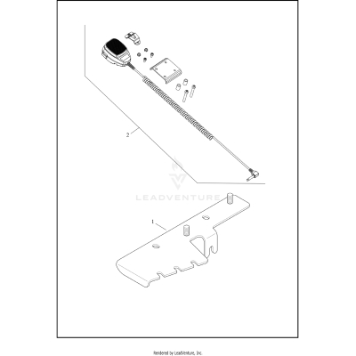 MICROPHONE AND RADIO MOUNTING BRACKET