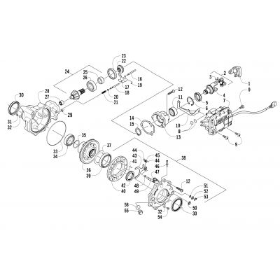 FRONT DRIVE GEARCASE ASSEMBLY