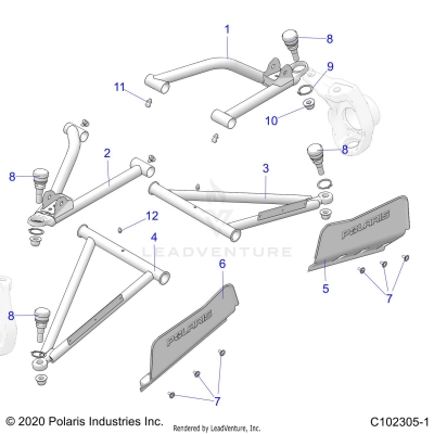 SUSPENSION, A-ARMS - A24SJE57AX (C102305-1)