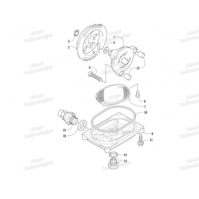 OIL PUMP AND STRAINER ASSEMBLY