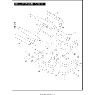 EXHAUST SYSTEM - FLSTSC/I