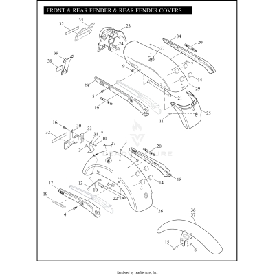FRONT & REAR FENDER &, REAR FENDER COVERS
