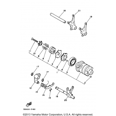 Shift Cam Shift Fork