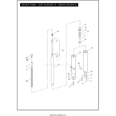 FRONT FORK - LEFT & RIGHT (FAIRING MODELS)