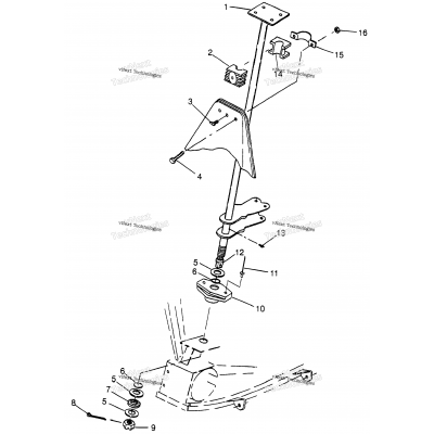 Steering Post Sport 400L & Trail Blazer W97ba25c