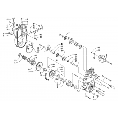 DRIVE/REVERSE DROPCASE ASSEMBLY