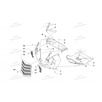 FRONT FASCIA AND CENTER SKID PLATE ASSEMBLY