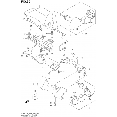 TURNSIGNAL LAMP (VL800TL4 E03)